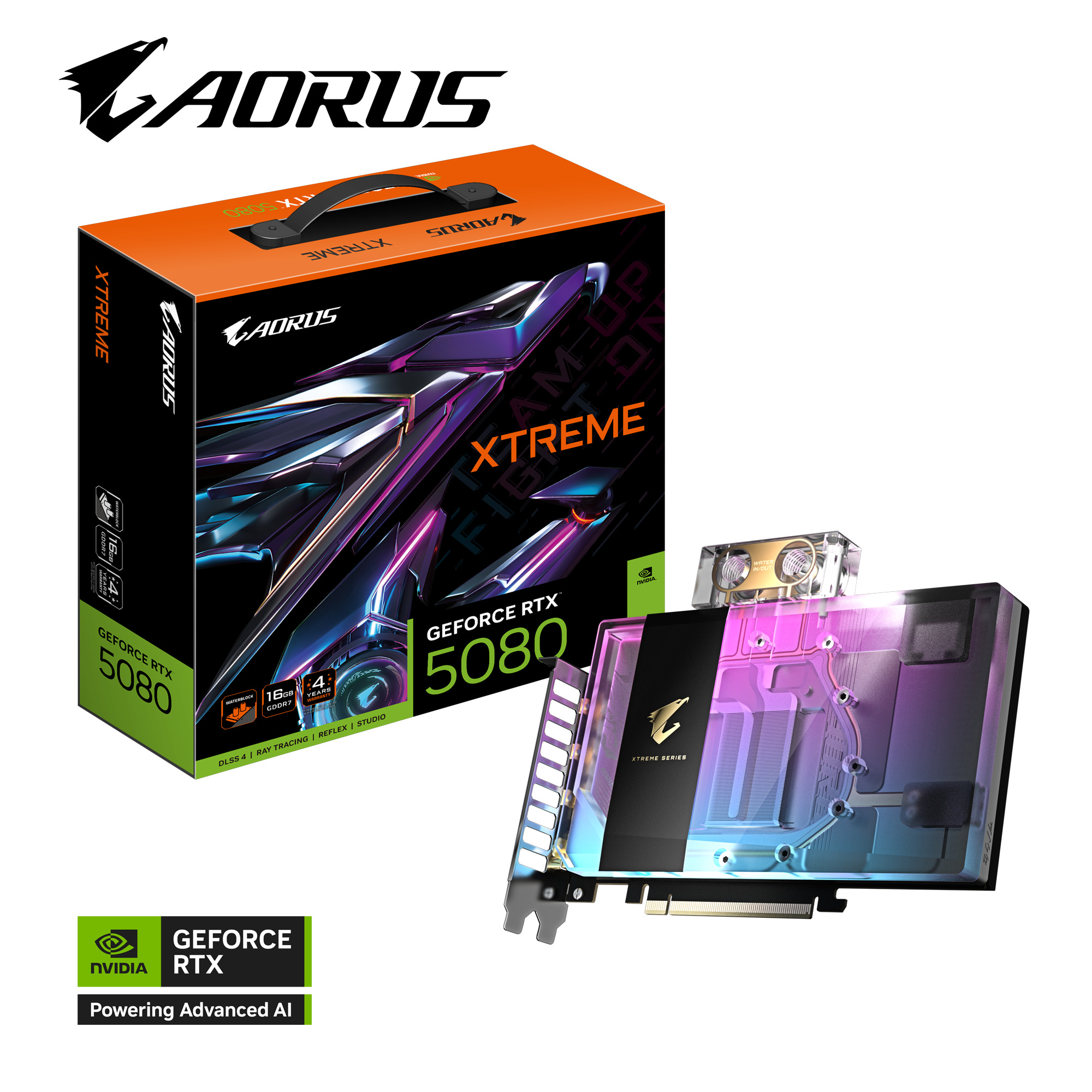 Picture of Picture of Gráfica Gigabyte GeForce® RTX 5080 Xtreme Waterforce WB 16GB GDDR7 DLSS4