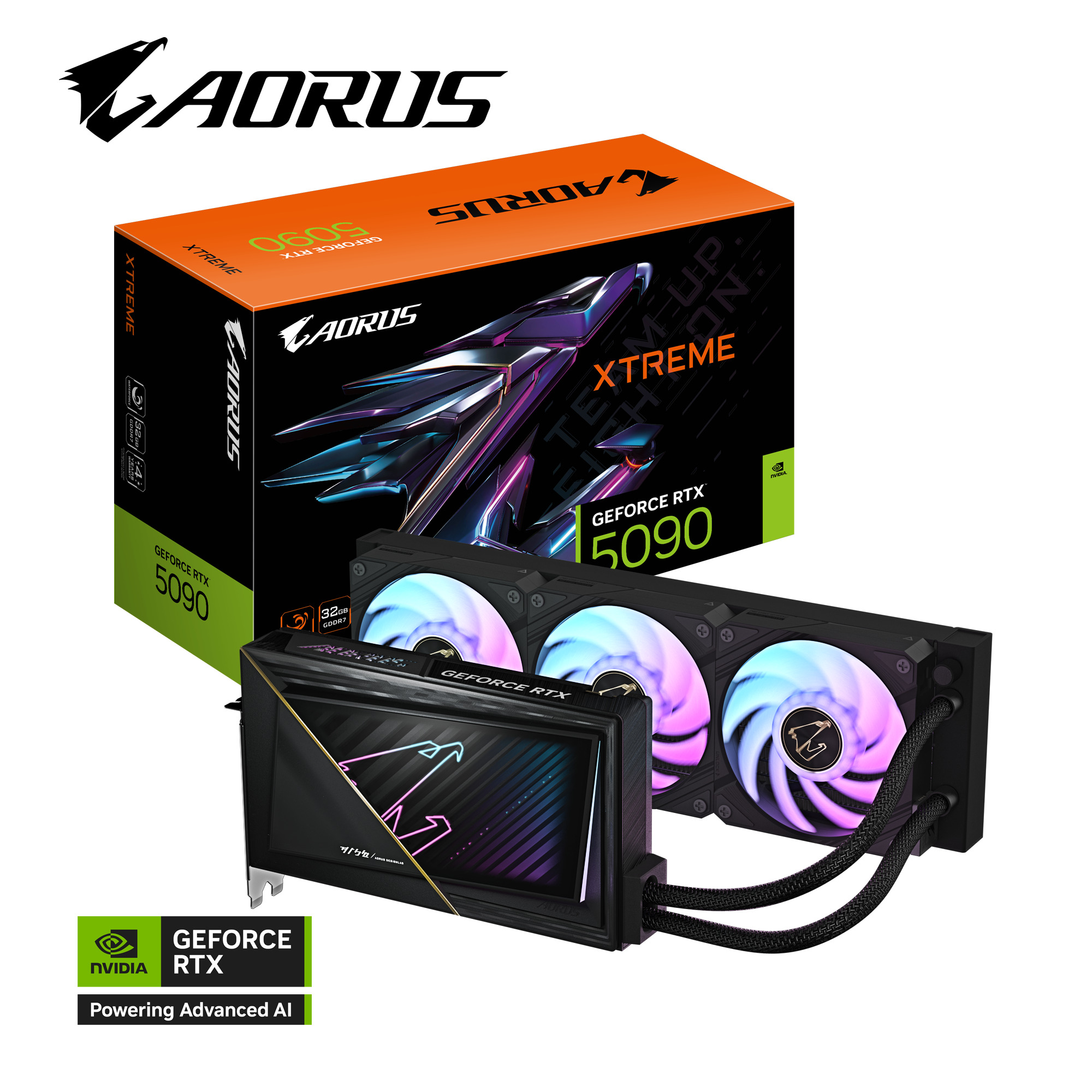 Picture of Picture of Gráfica Gigabyte GeForce® RTX 5090 Xtreme Waterforce 32GB GDDR7 DLSS4