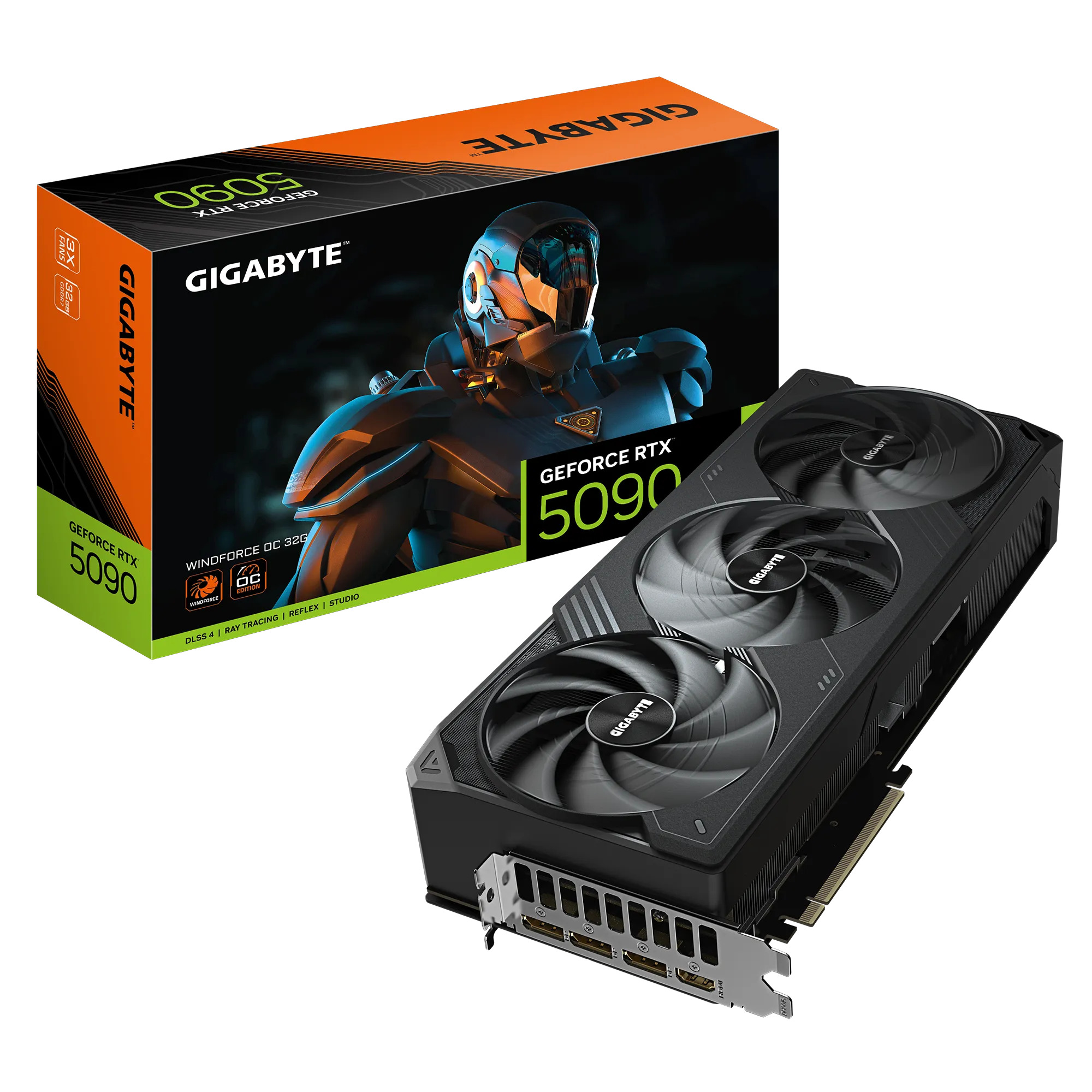 Picture of Picture of Gráfica Gigabyte GeForce® RTX 5090 Windforce OC 32GB GDDR7 DLSS4