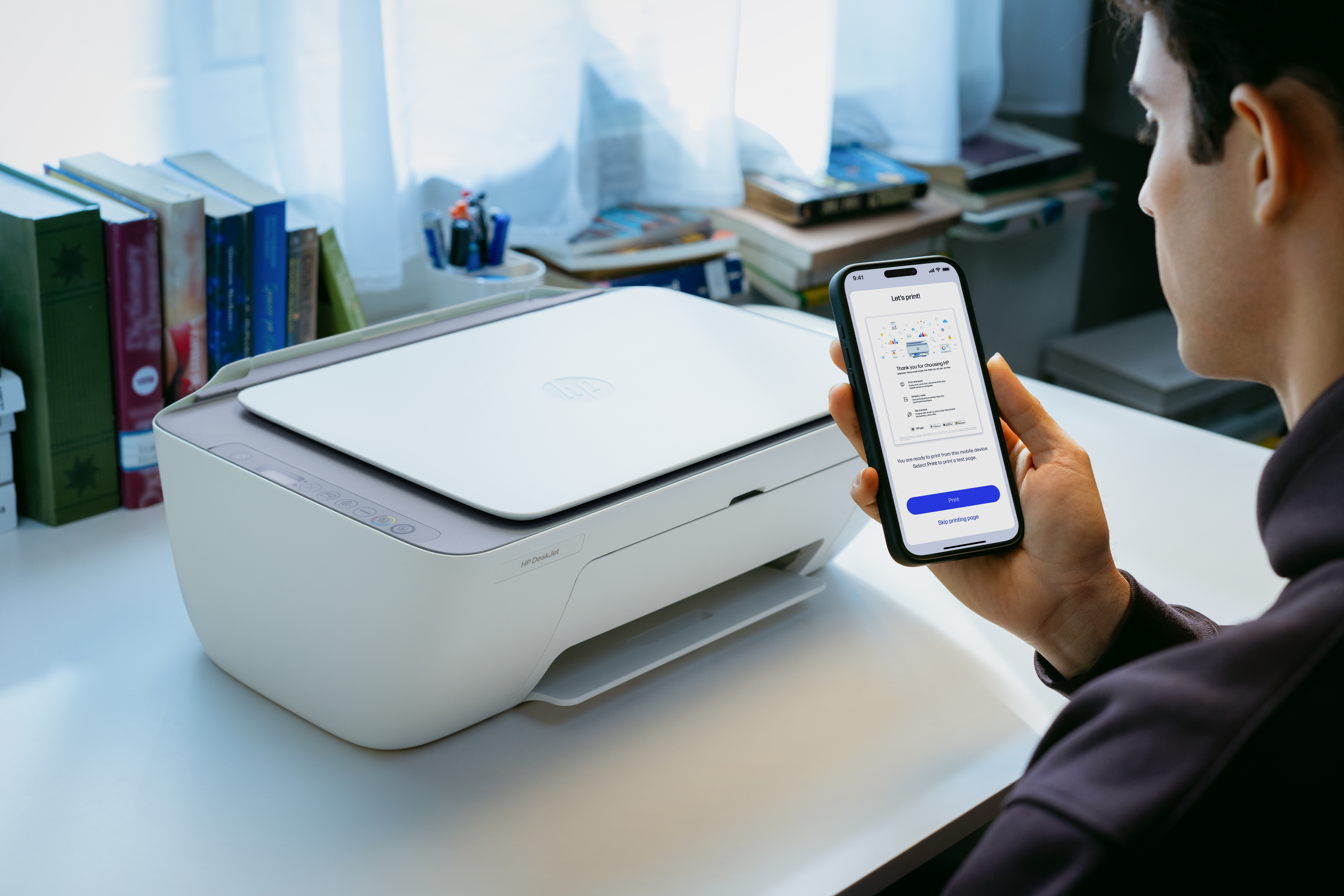 HP - Impressora Multifunções a Jato de Tinta HP DeskJet 2922 All-in-One WiFi