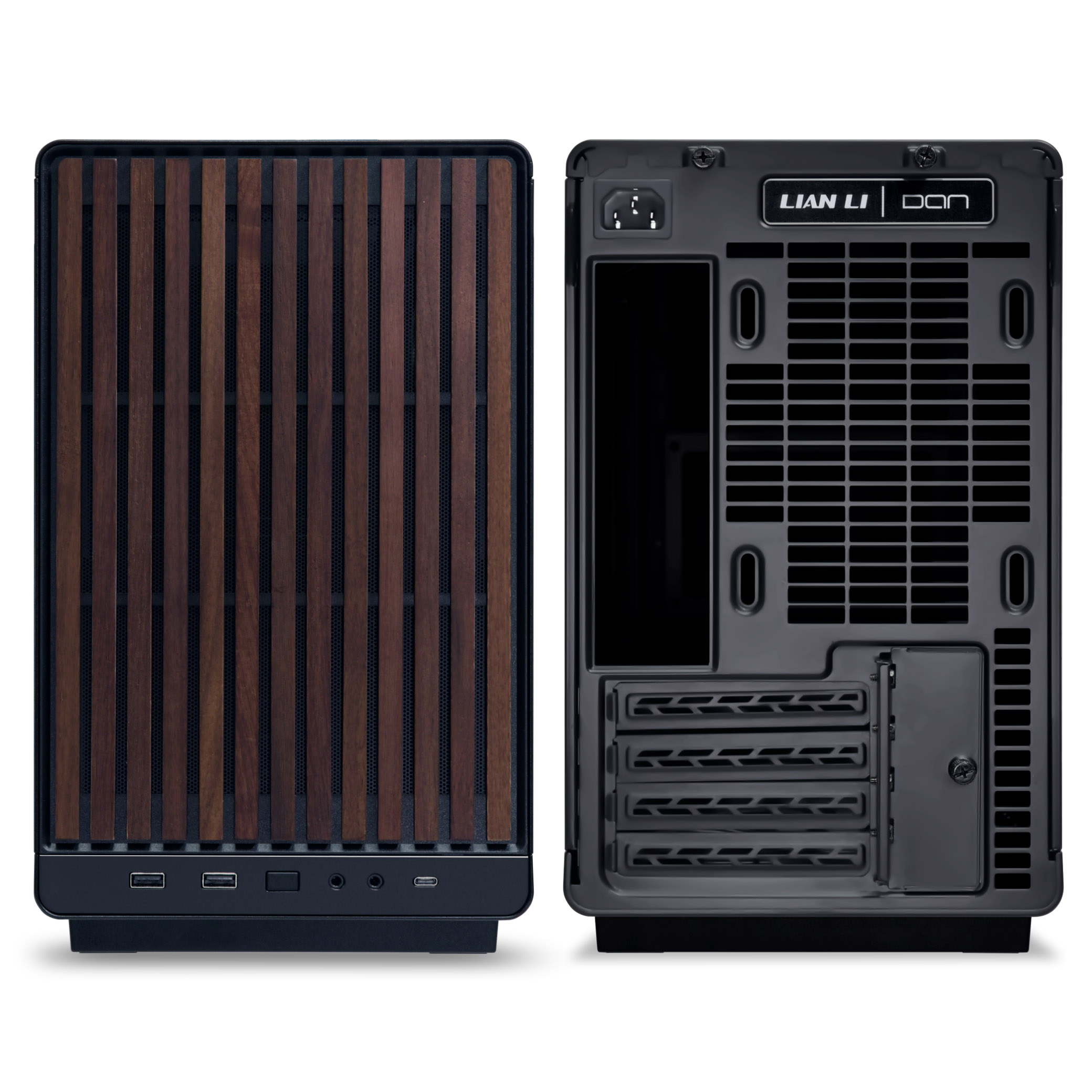 Lian Li - Caixa Micro-ATX Lian Li x Dan Cases A3 Preta Madeira Vidro Temperado