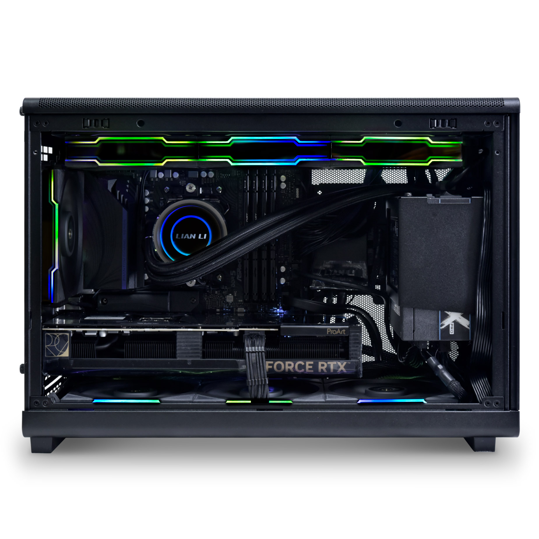 Lian Li - Caixa Micro-ATX Lian Li x Dan Cases A3 Preta Madeira Vidro Temperado