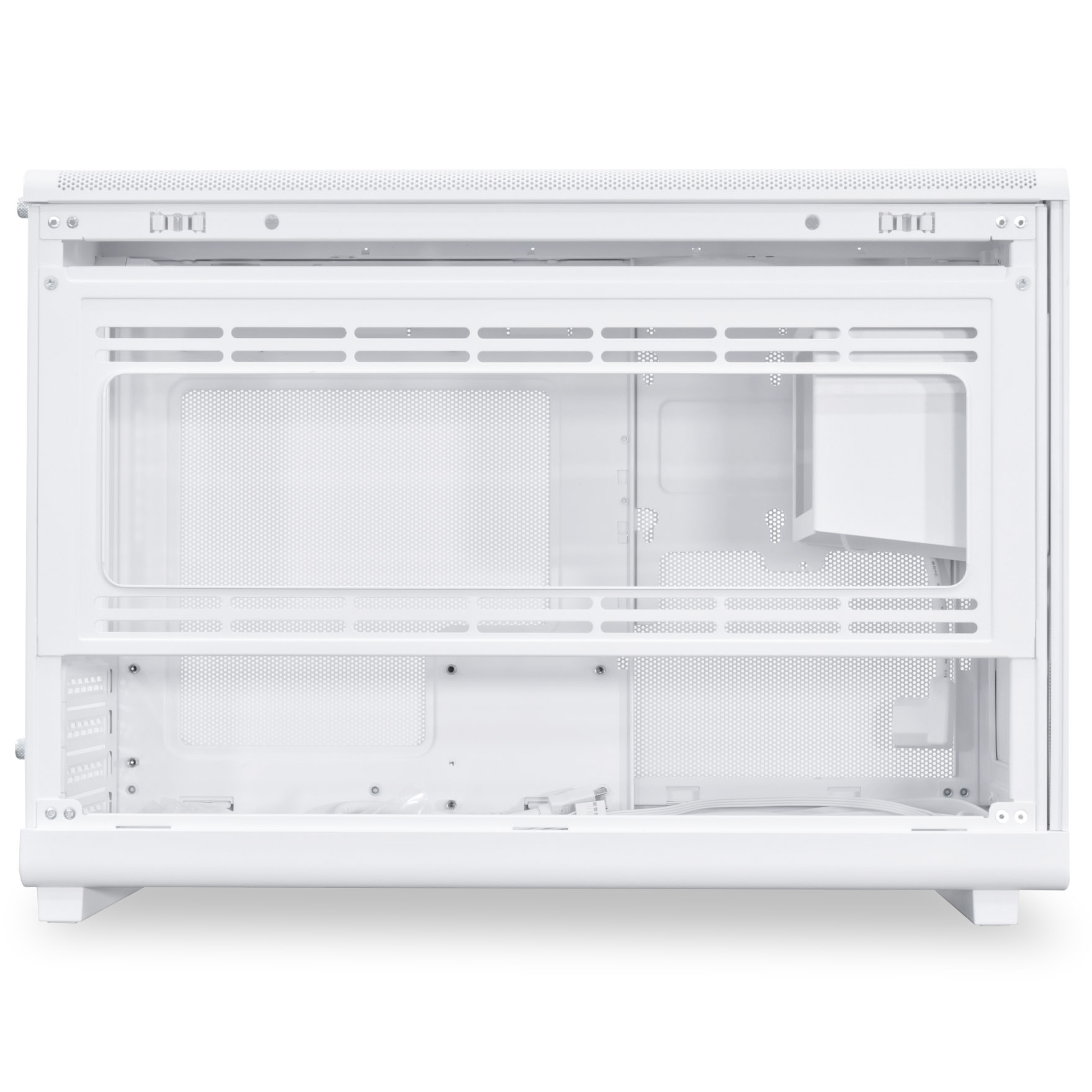 Lian Li - Caixa Micro-ATX Lian Li x Dan Cases A3 Branca Madeira Vidro Temperado