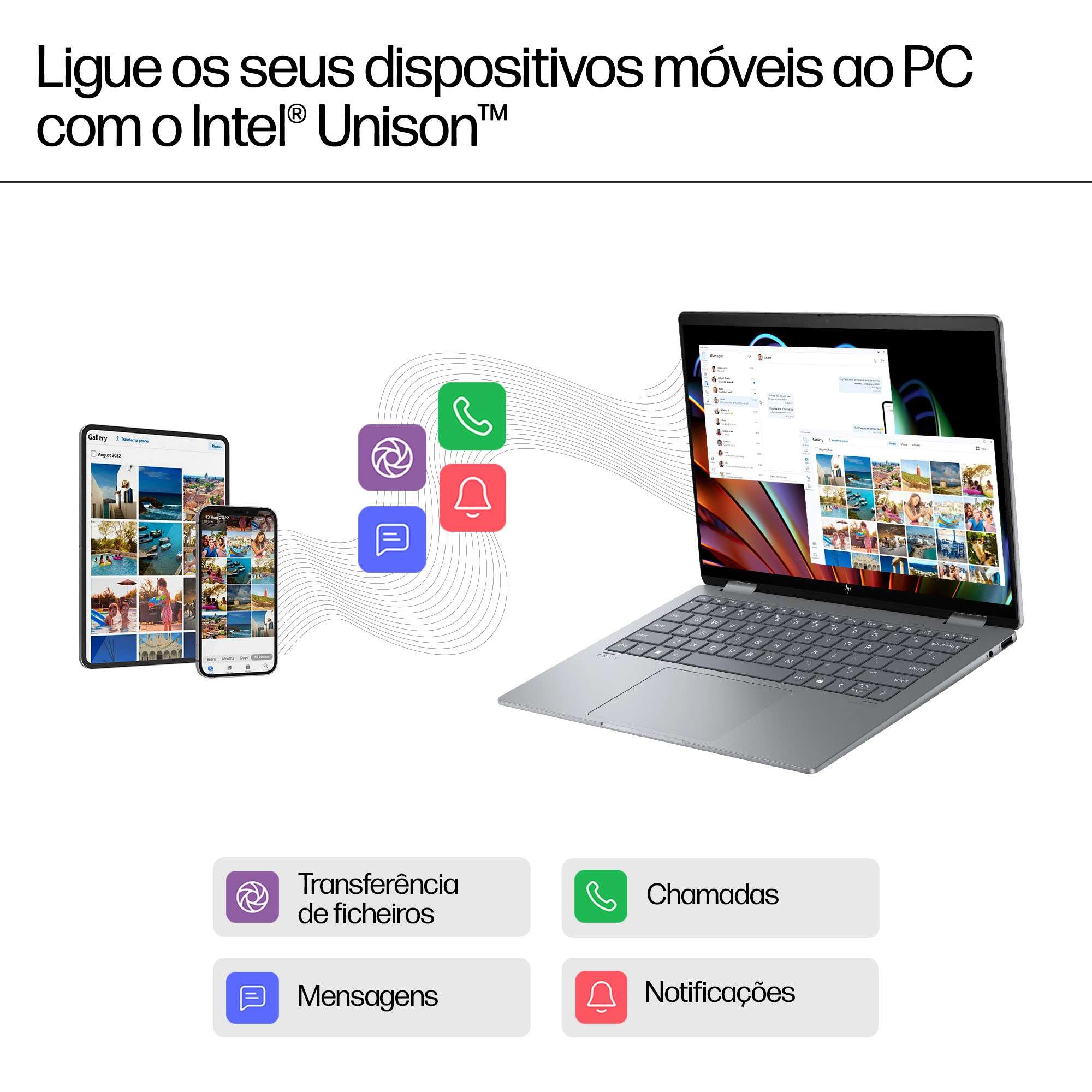 HP - Portátil HP Envy x360 2-in-1 14-fc0009np 14" Ultra 7 155U 16GB DDR5 1TB W11 Touch Caneta Incluída