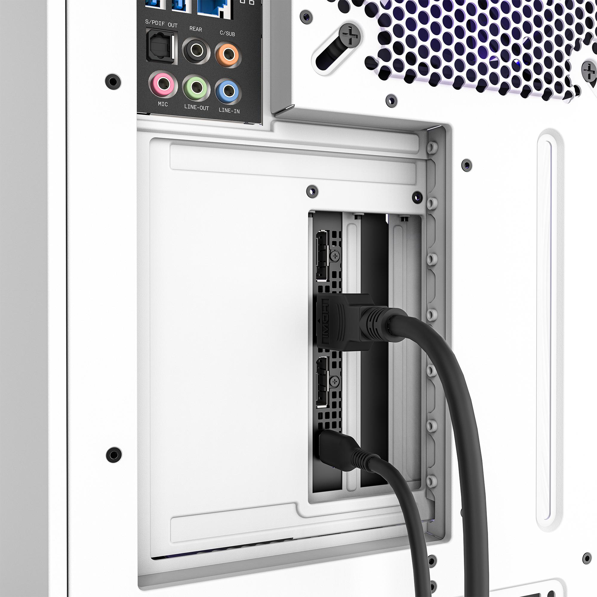 NZXT - Vertical GPU Mounting NZXT ( H5 / H7 / H9 ) Branco 175mm