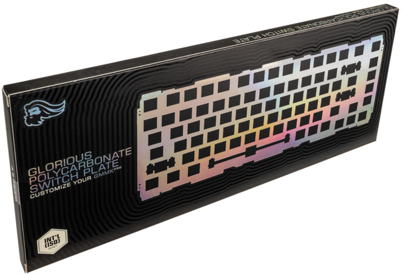 Glorious - Cobertura Switch Glorious para GMMK Pro 75% Policarbonato (ISO)