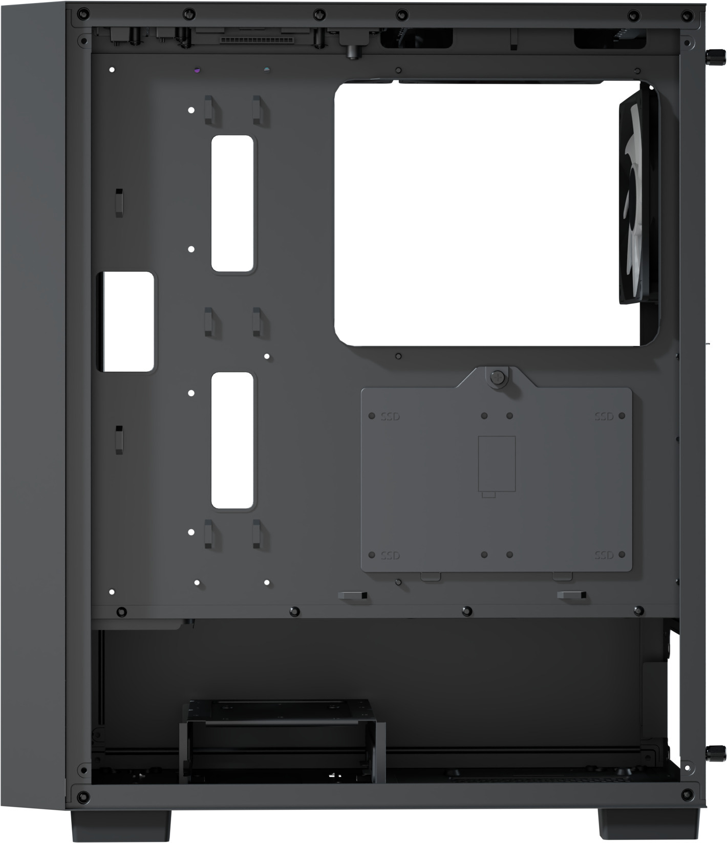 Aerocool - Caixa ATX Aerocool B508A Flow ARGB Vidro Temperado Preto