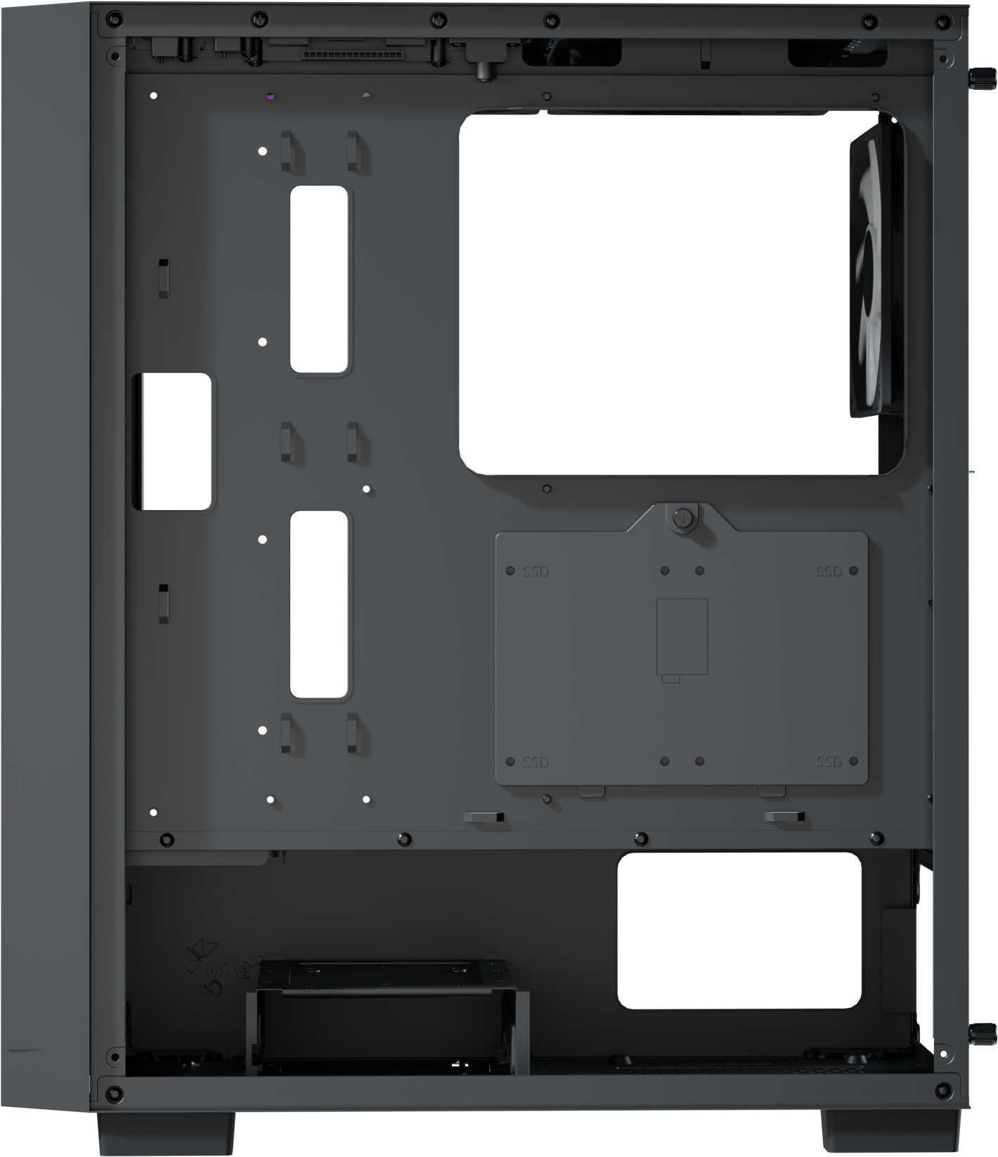Aerocool - Caixa ATX Aerocool B509A Flow ARGB Vidro Temperado Preto