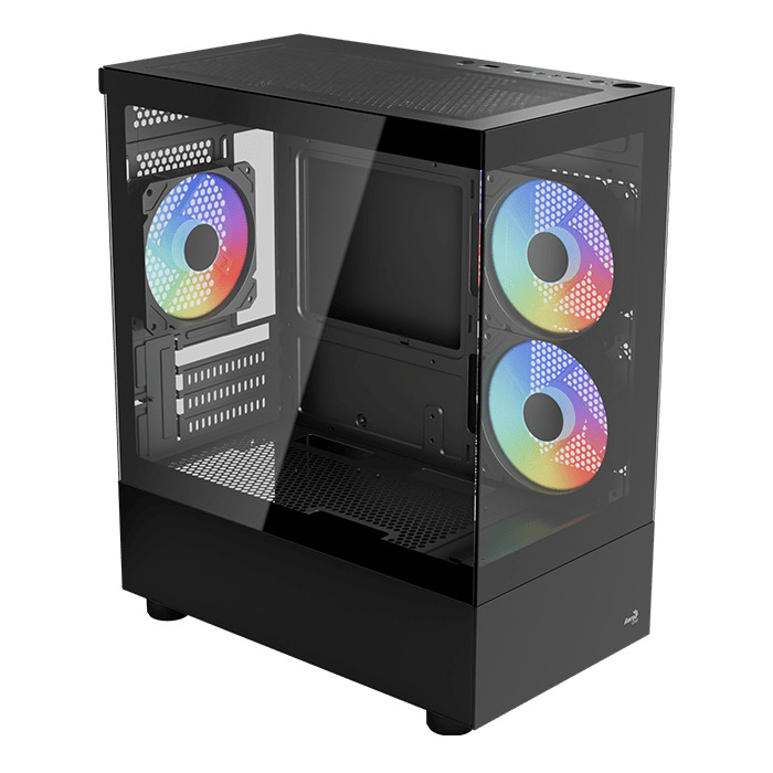 Picture of Picture of Caixa Micro-ATX Aerocool Viewport Mini Vidro Temperado Preto