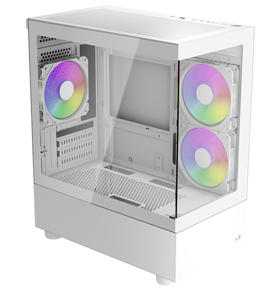 Picture of Picture of Caixa Micro-ATX Aerocool Viewport Mini Vidro Temperado Branco