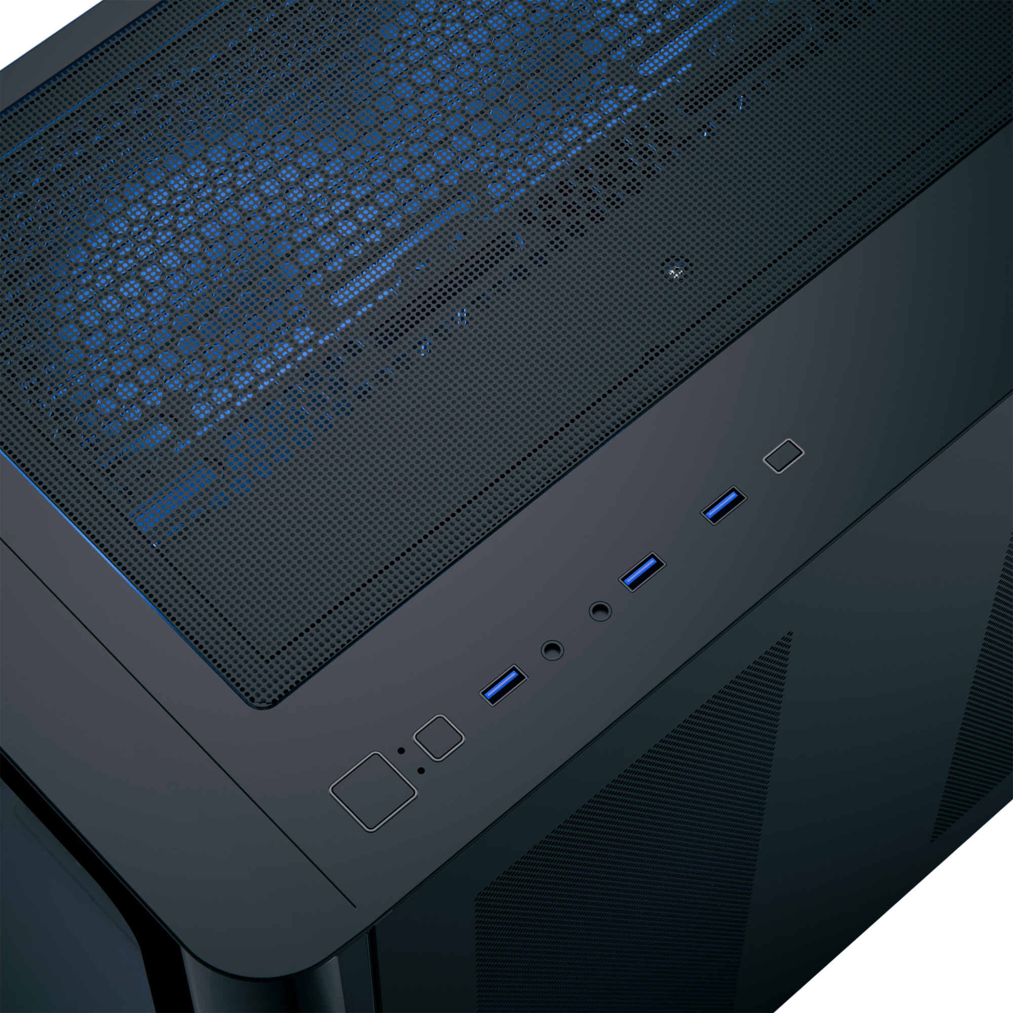 Aerocool - Caixa ATX Aerocool P500C ARGB Vidro Temperado Preto