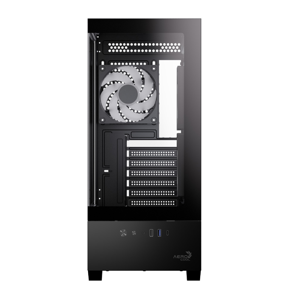 Aerocool - Caixa ATX Aerocool P500D ARGB Vidro Temperado Preto