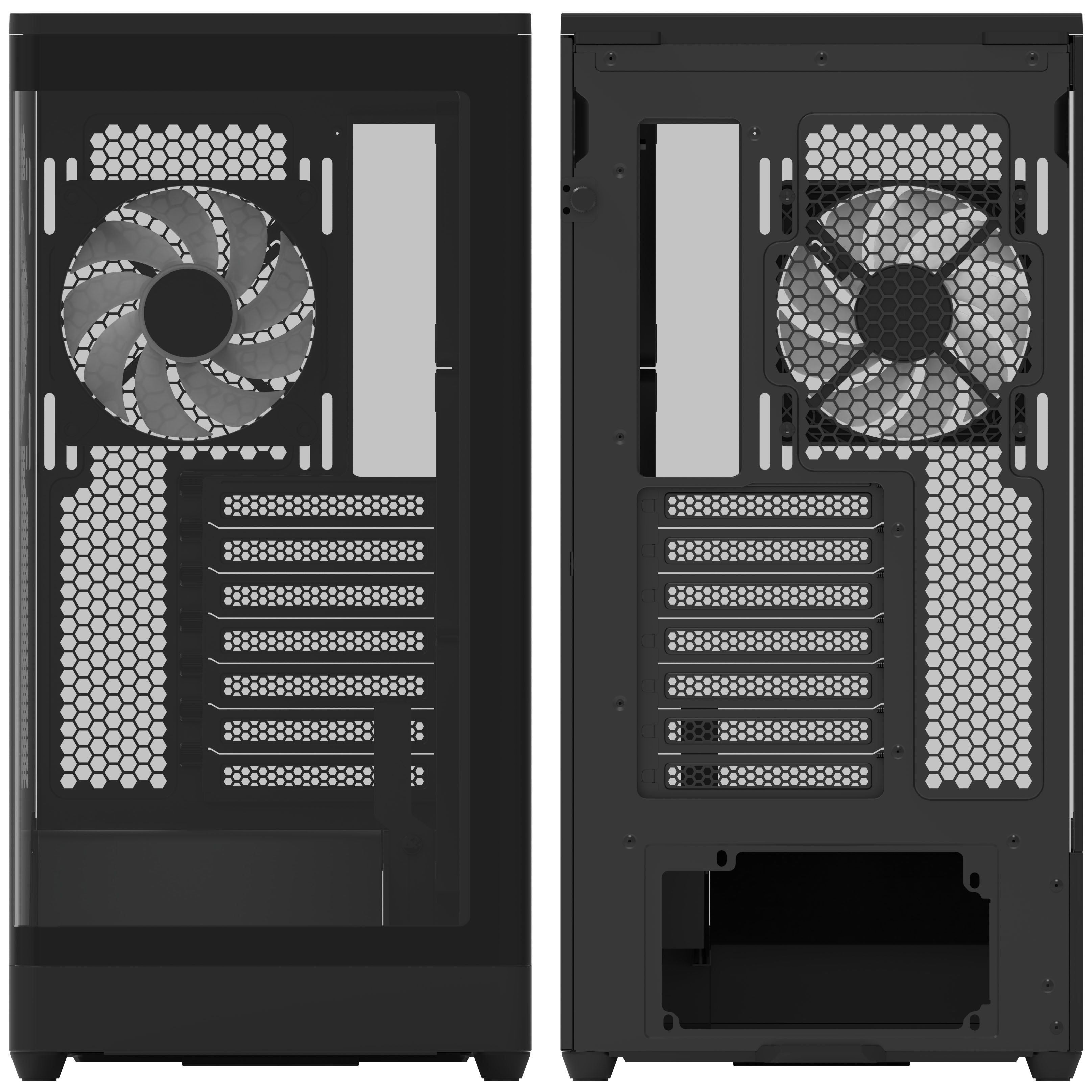 Aerocool - Caixa Aerocool P500A Mid-Tower Preto