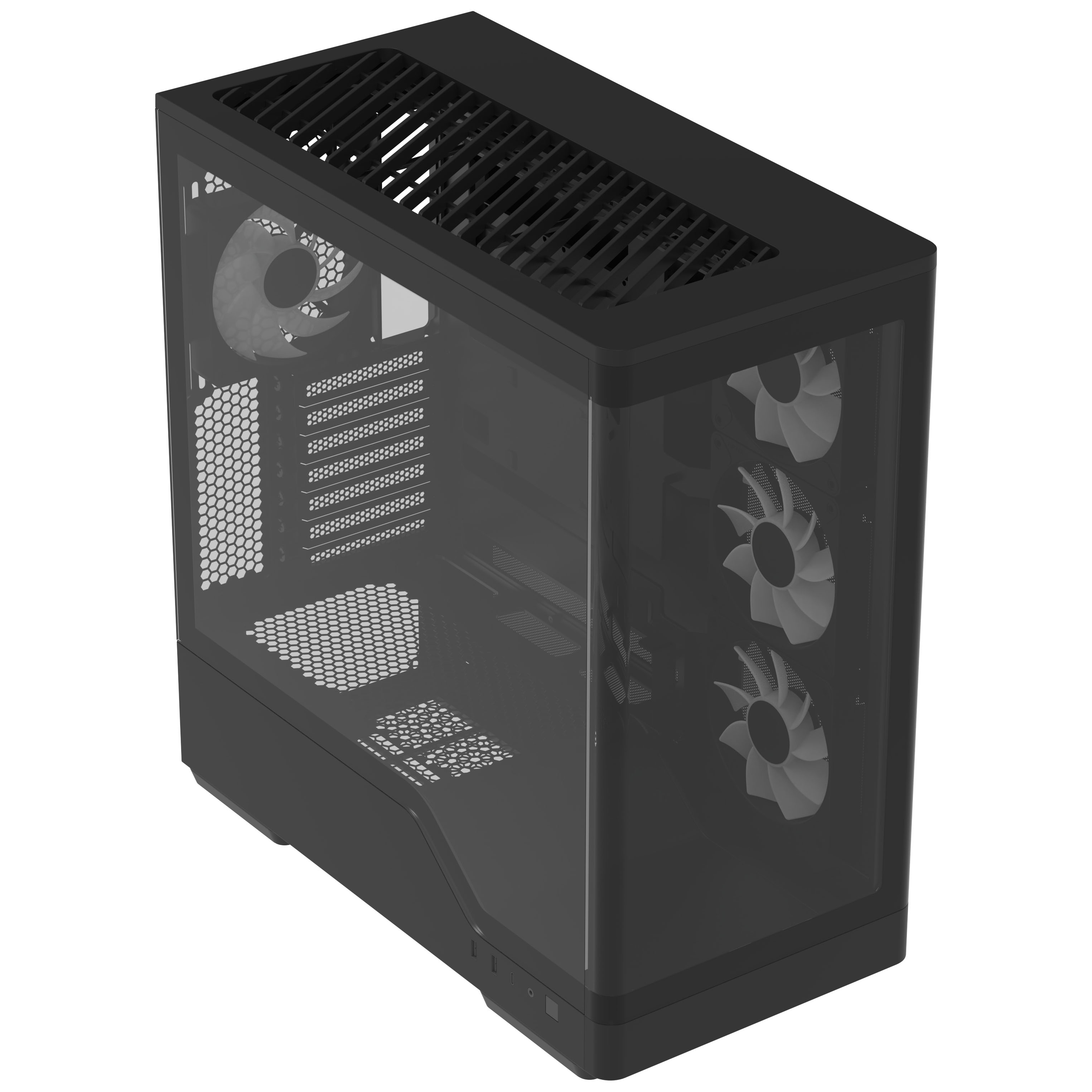 Aerocool - Caixa Aerocool P500A Mid-Tower Preto