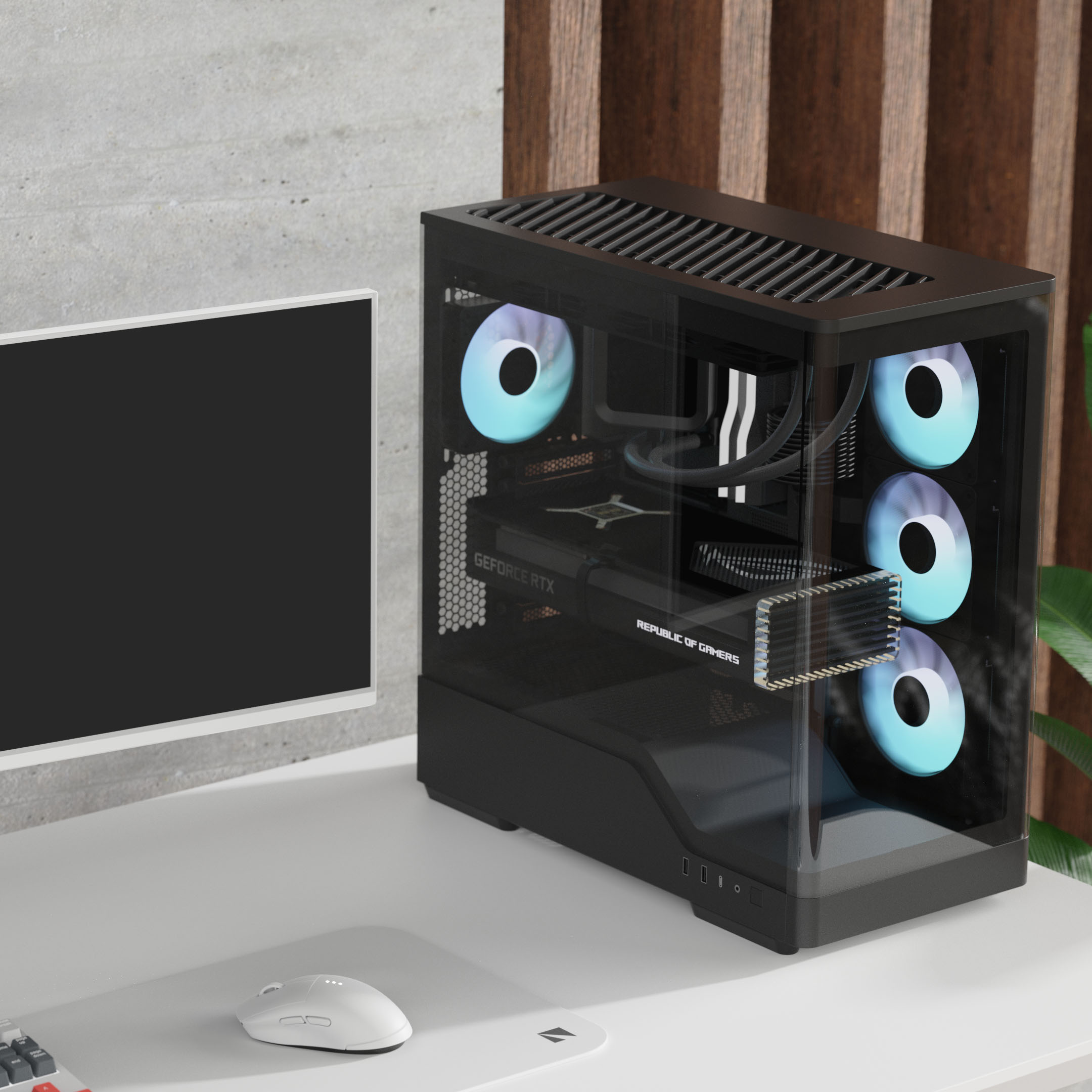 Aerocool - Caixa Aerocool P500A Mid-Tower Preto