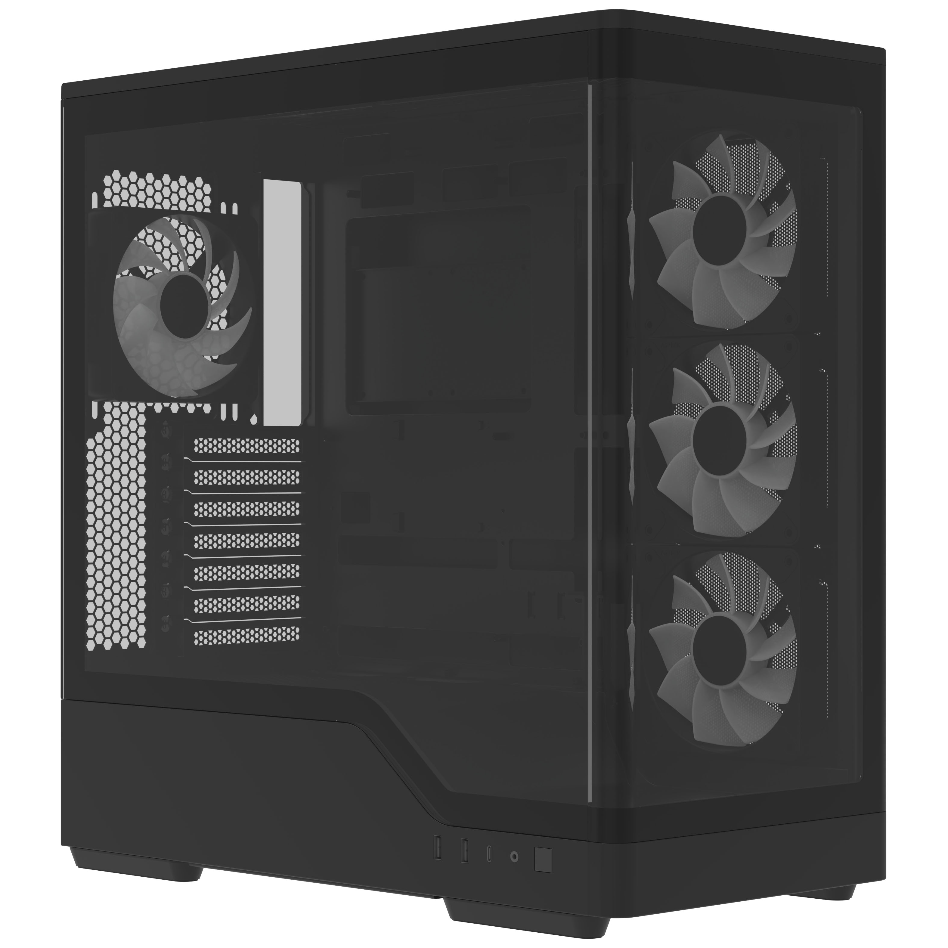Aerocool - Caixa Aerocool P500A Mid-Tower Preto