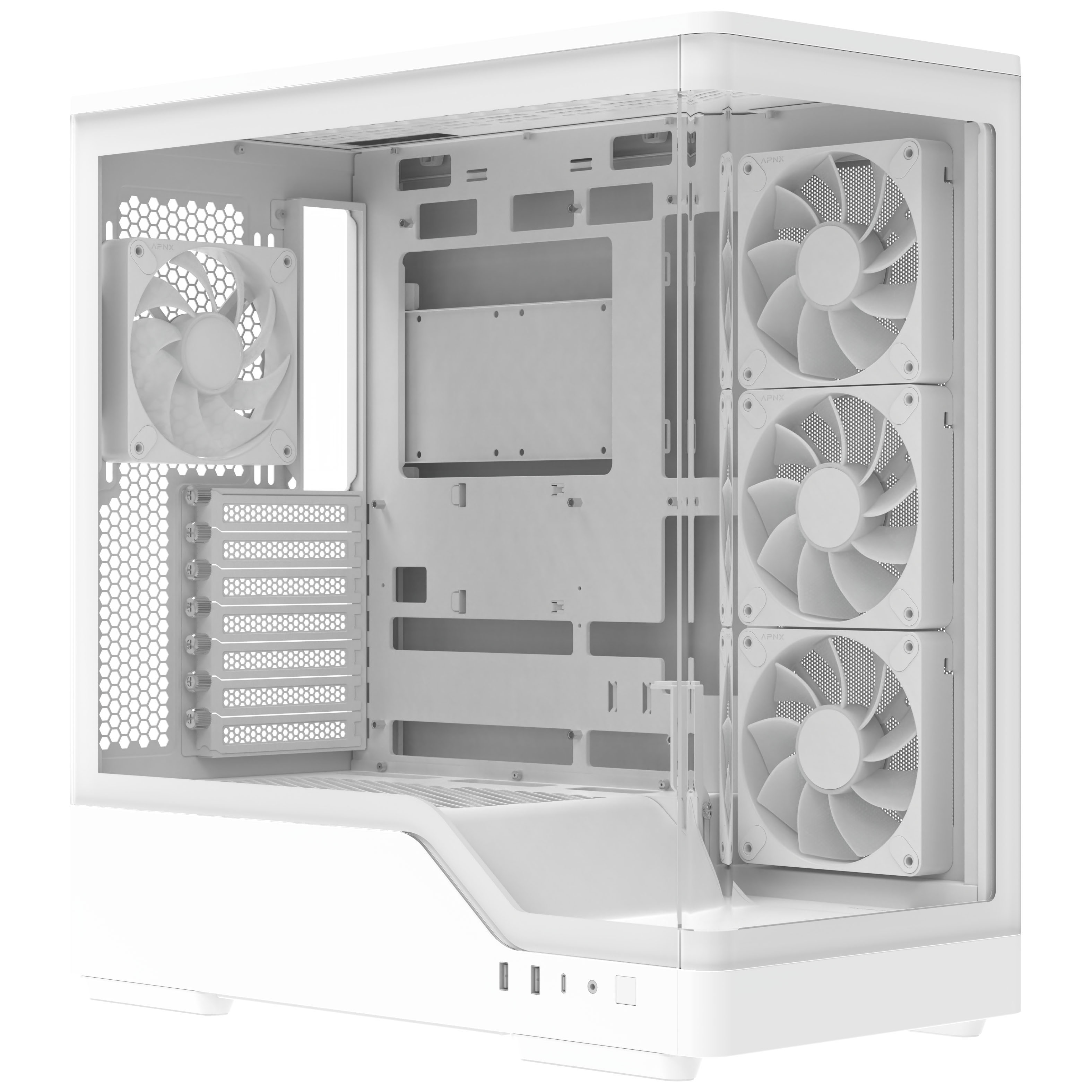 Aerocool - Caixa Aerocool P500A Mid-Tower Branca