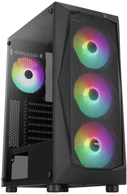 Picture of Picture of Caixa ATX Aerocool Falcon ARGB Vidro Temperado Preto