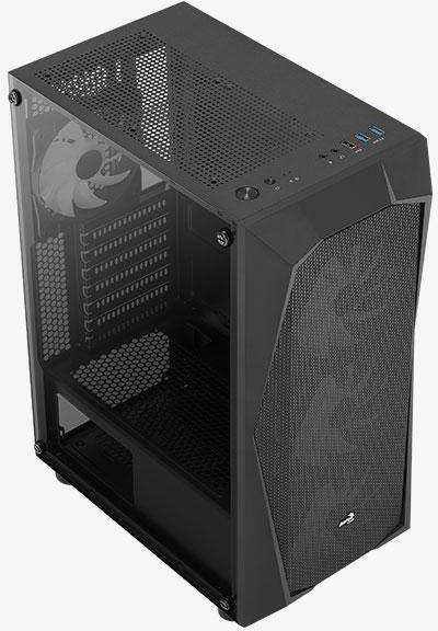 Aerocool - Caixa ATX Aerocool Falcon ARGB Vidro Temperado Preto