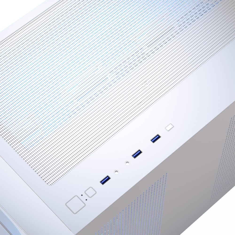 Aerocool - Caixa Micro-ATX Aerocool P300C ARGB Vidro Temperado Branco