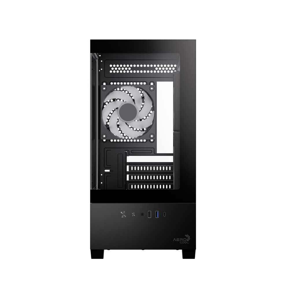 Aerocool - Caixa Micro-ATX Aerocool P300D ARGB Vidro Temperado Preto