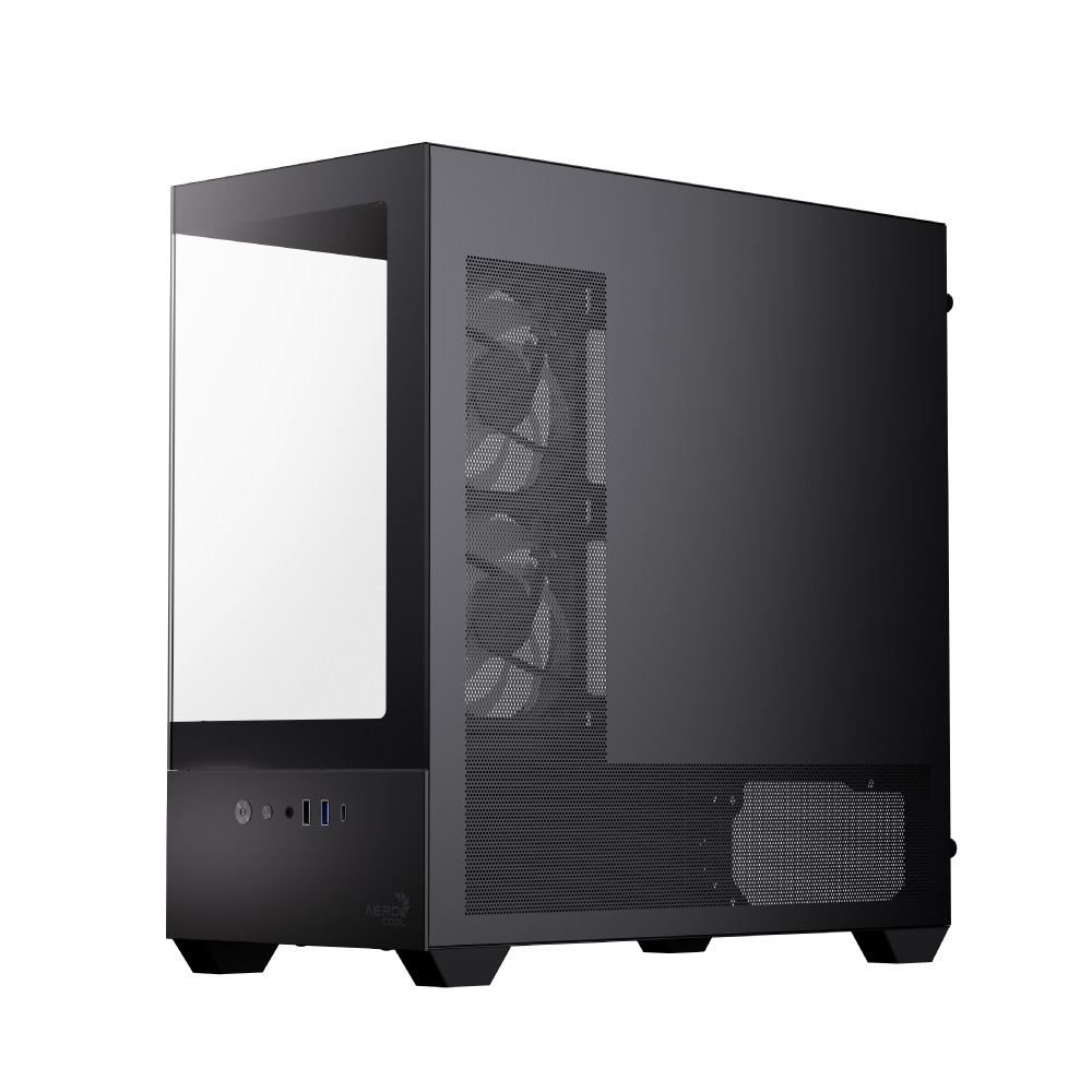 Aerocool - Caixa Micro-ATX Aerocool P300D ARGB Vidro Temperado Preto