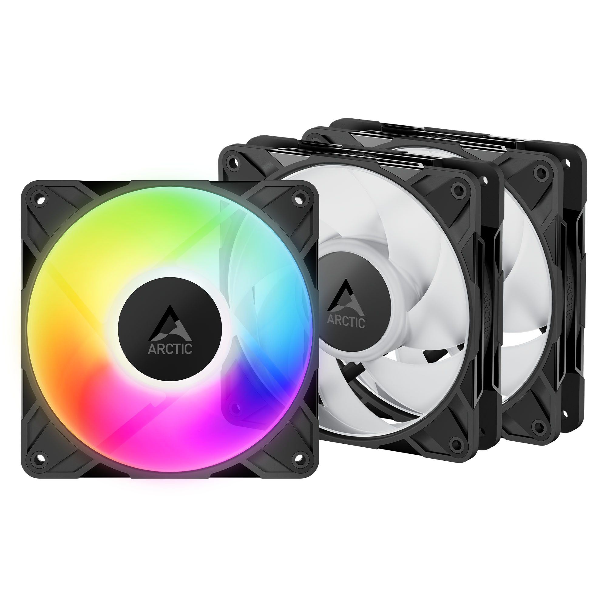 Picture of Picture of Ventoinha Arctic P12 PRO PWM PST ARGB 120mm (Pack 3)