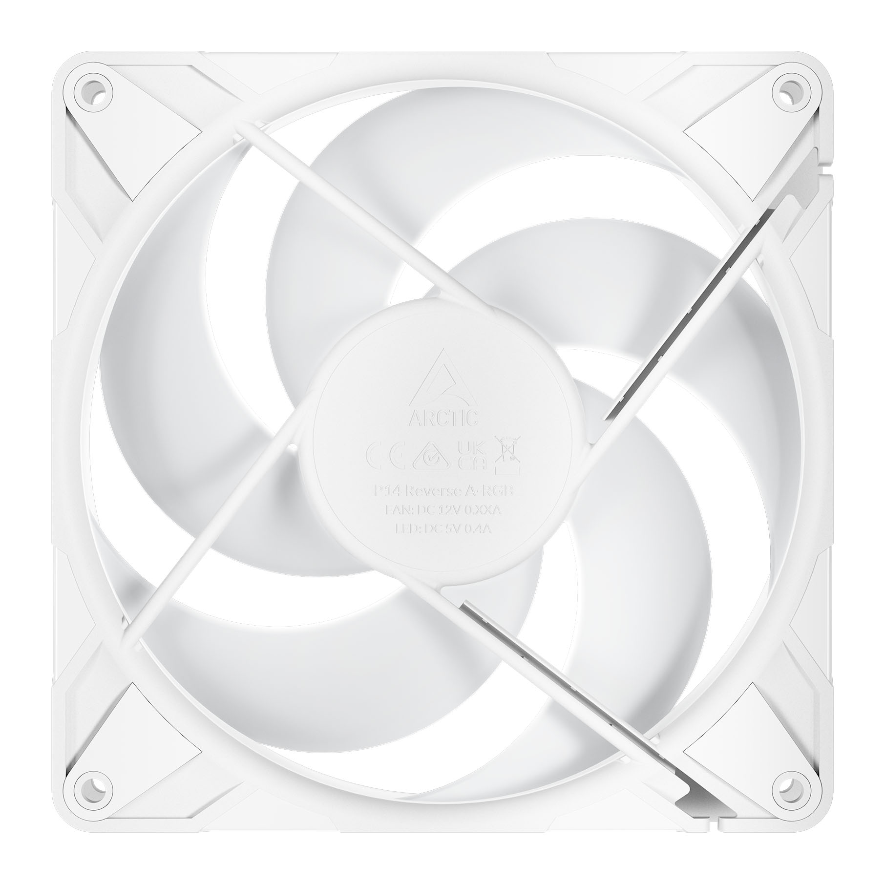 Arctic - Ventoinha Arctic P14 PRO Reverse PWM A-RGB 140mm - Branco