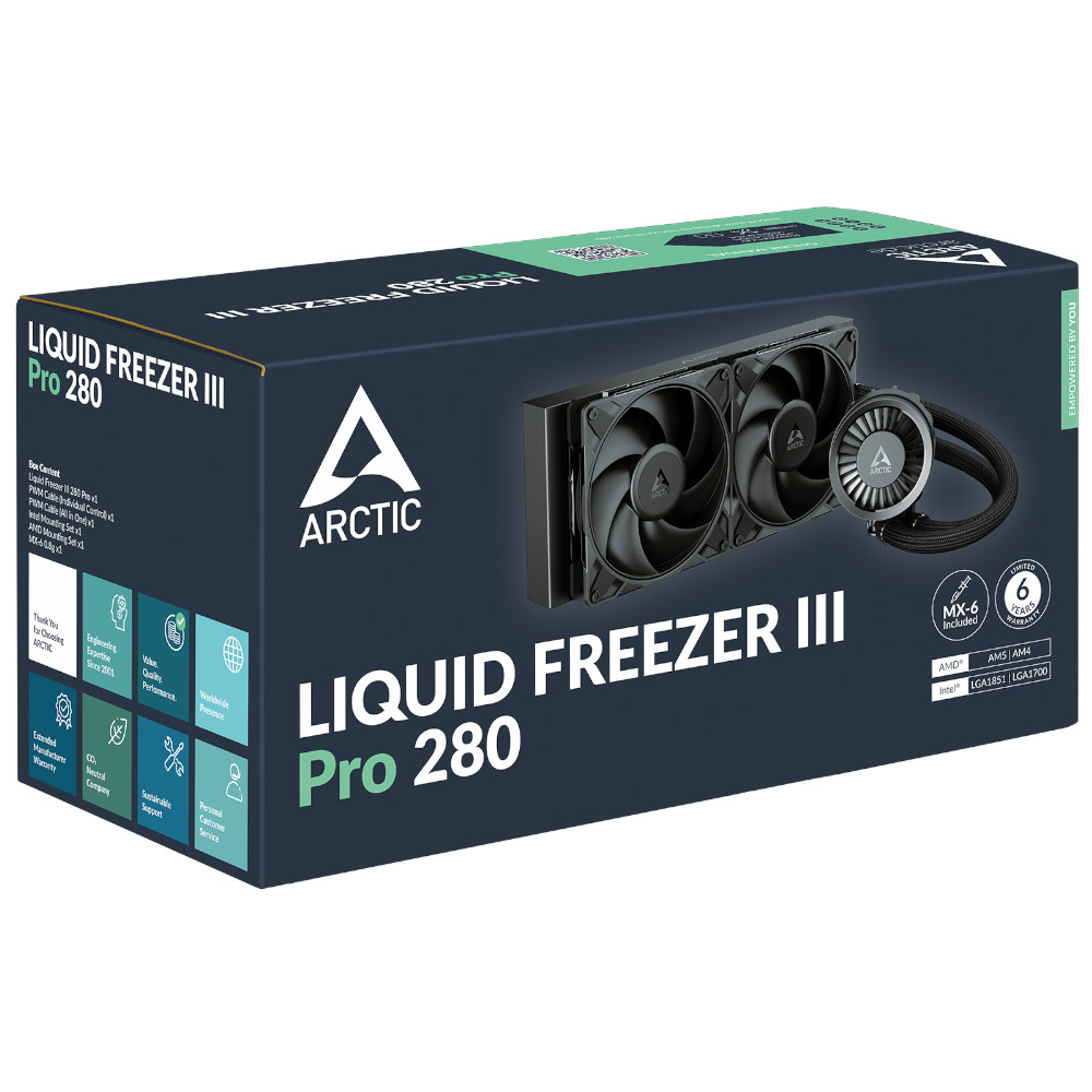 Arctic - Water Cooler CPU AIO Arctic Liquid Freezer III PRO - 280mm