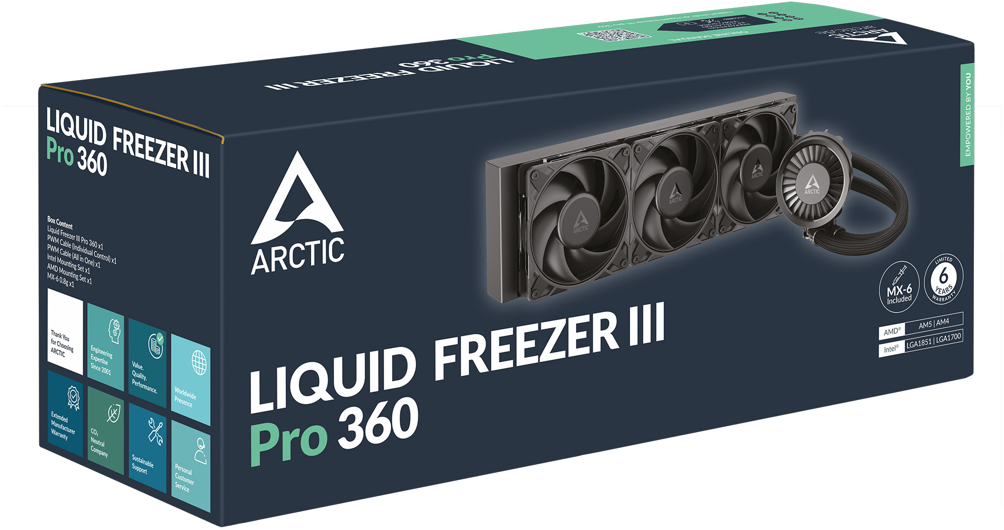 Arctic - Water Cooler CPU AIO Arctic Liquid Freezer III PRO - 360mm