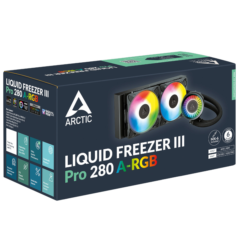 Arctic - Water Cooler CPU AIO Arctic Liquid Freezer III PRO ARGB - 280mm
