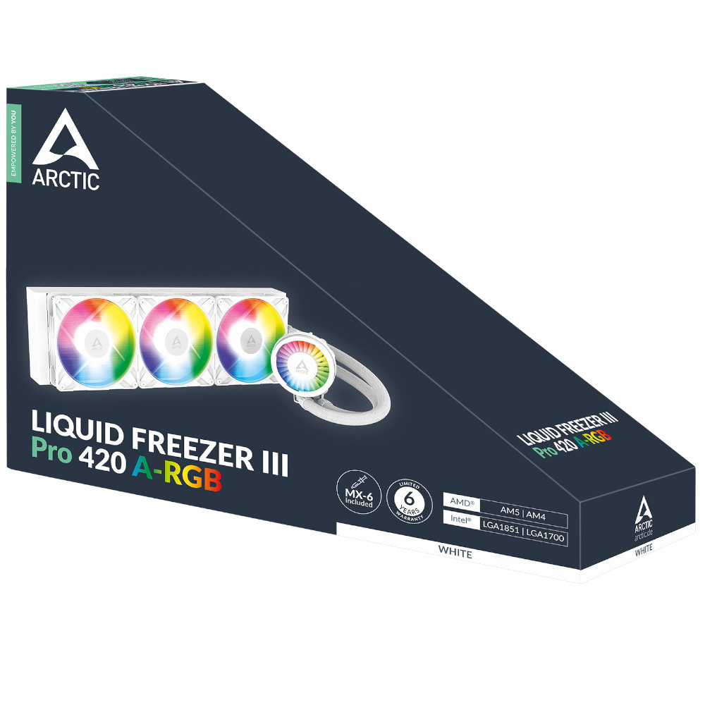 Arctic - Water Cooler CPU AIO Arctic Liquid Freezer III PRO White - 420mm