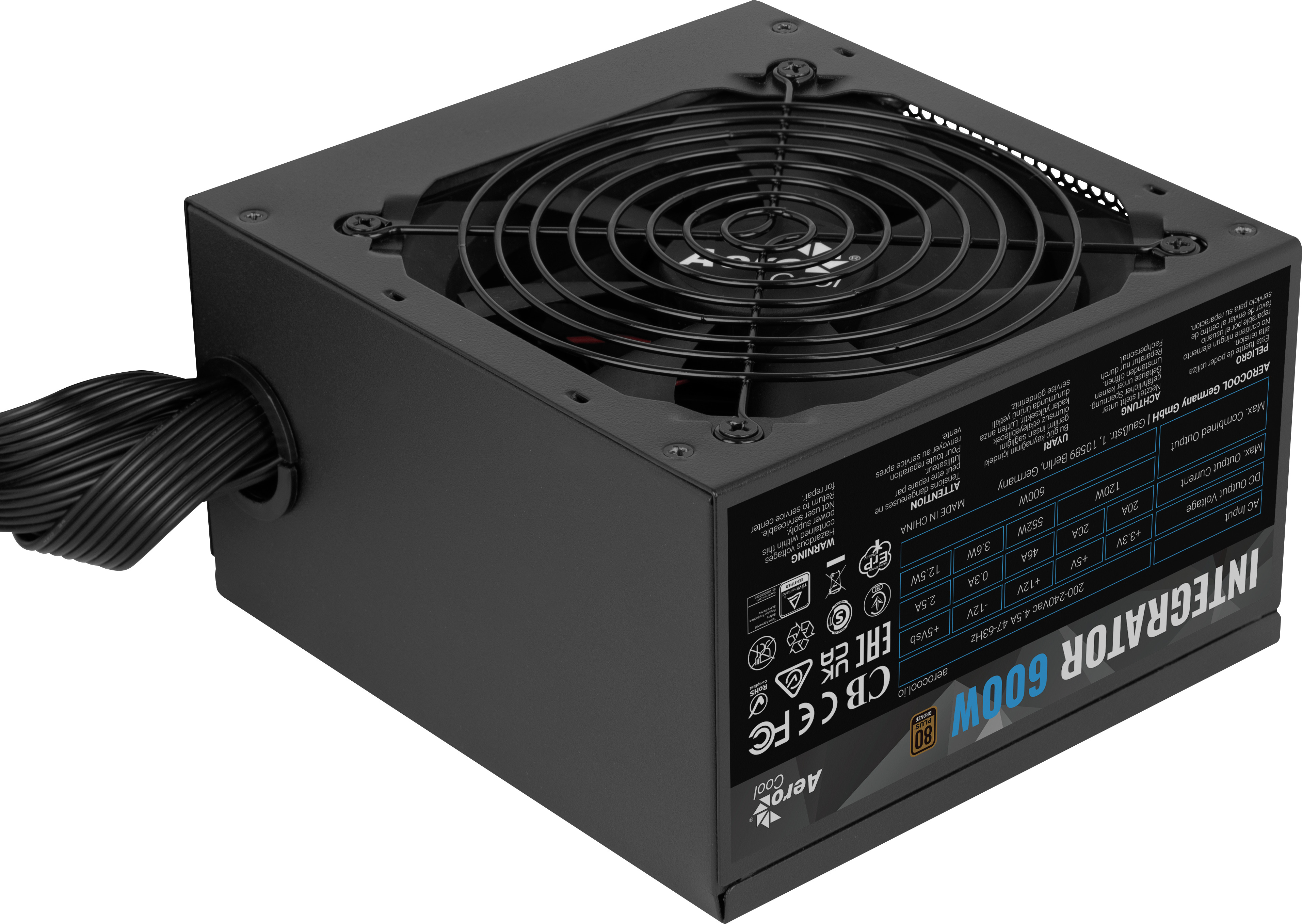 Picture of Picture of Fonte Aerocool Integrator 600W 80+ Bronze
