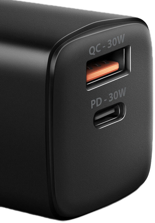AXAGON - Carregador de parede AXAGON ACU-PQ30 QC3.0,4.0/AFC/FCP/PPS/Apple + PD type-C, 30W, Preto