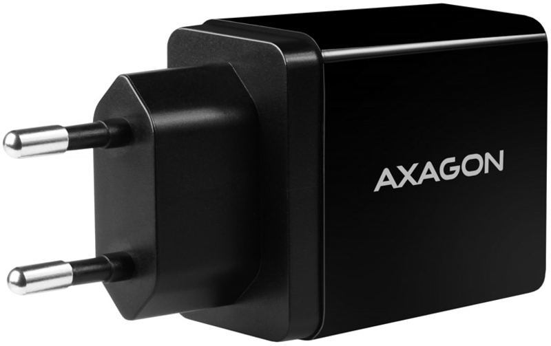 AXAGON - Carregador de parede AXAGON ACU-QS24 5V 1,2A + 1x QC3.0 24W Preto