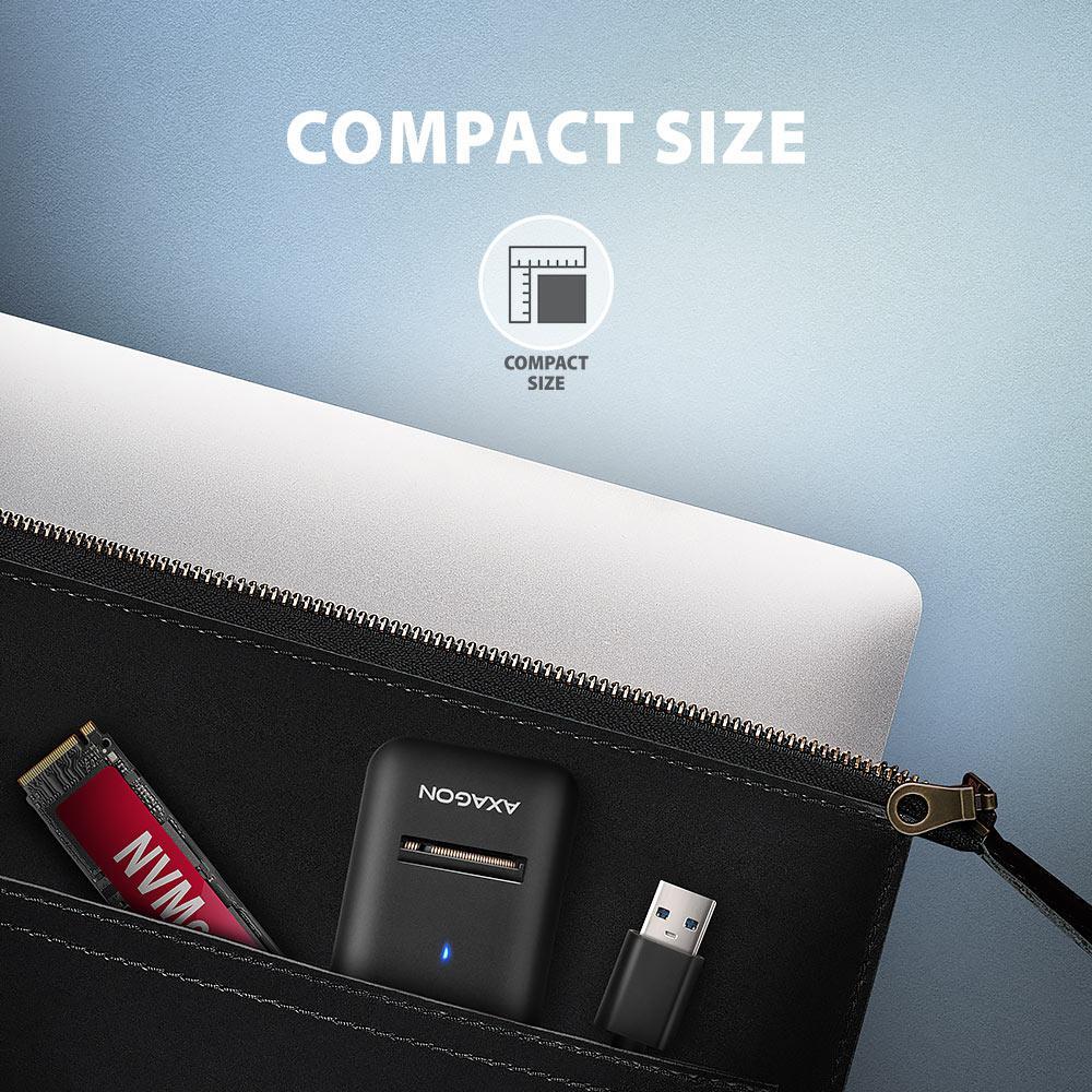 AXAGON - Adaptador AXAGON ADM2-AM USB-A 3.2 Gen2 - 1x NVMe/SATA SDD