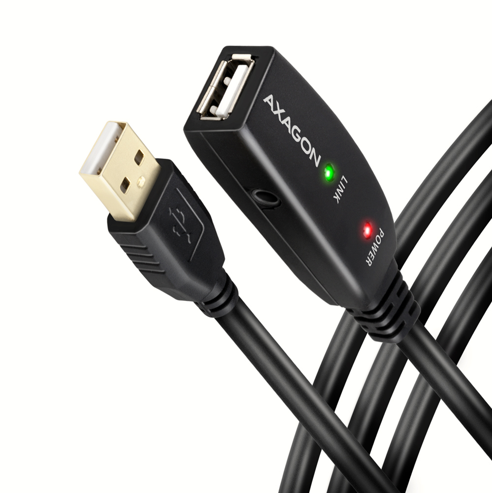 AXAGON - Cabo Extensão AXAGON ADR-205 Activo USB, USB 2.0, USB-A para USB-A - 5m