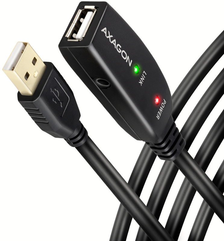AXAGON - Cabo Extensão AXAGON ADR-210 Activo USB, USB 2.0, USB-A para USB-A - 10 m