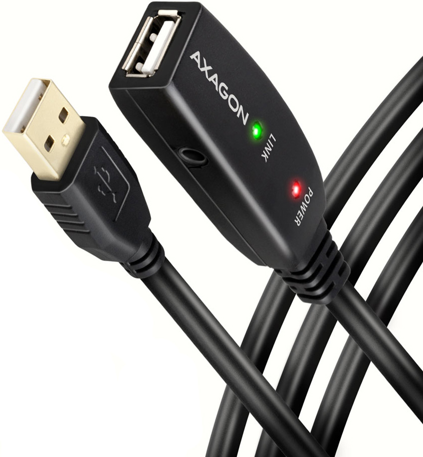 Picture of Picture of Cabo Extensão AXAGON ADR-215 USB 2.0 A-M -> A-F Activo - 15m