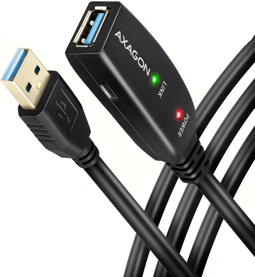 Picture of Picture of Cabo Extensão AXAGON ADR-305 USB 3.2 Gen 1 A-M -> A-F Activo - 5m