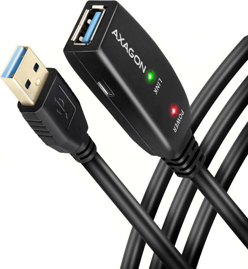 Picture of Picture of Cabo Extensão AXAGON ADR-310 USB 3.2 Gen 1 A-M -> A-F Activo - 10m
