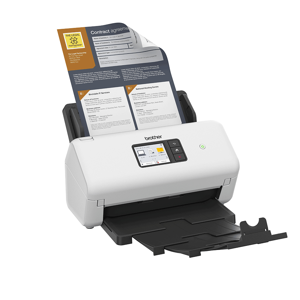 Brother - Scanner de Documentos Brother ADS-4500W 35PPM