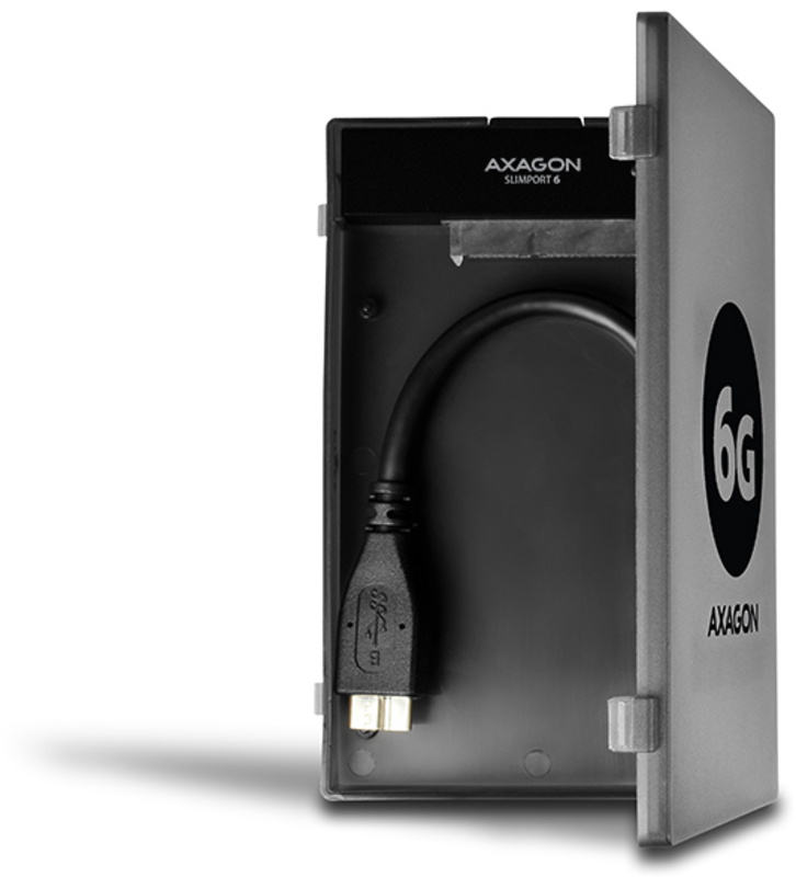 AXAGON - Adaptador AXAGON ADSA-1S6 SLIMPort6, USB 3.0, 2,5" SSD/HDD, SATA 6G - Caixa Incluída