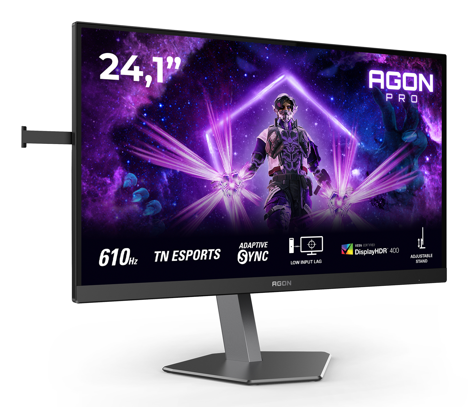 AOC - Monitor AGON by AOC PRO 24.1" AG246FK6 Ultra-Fast TN (eSports) FHD 610Hz 0.5ms Adaptive Sync HDR400