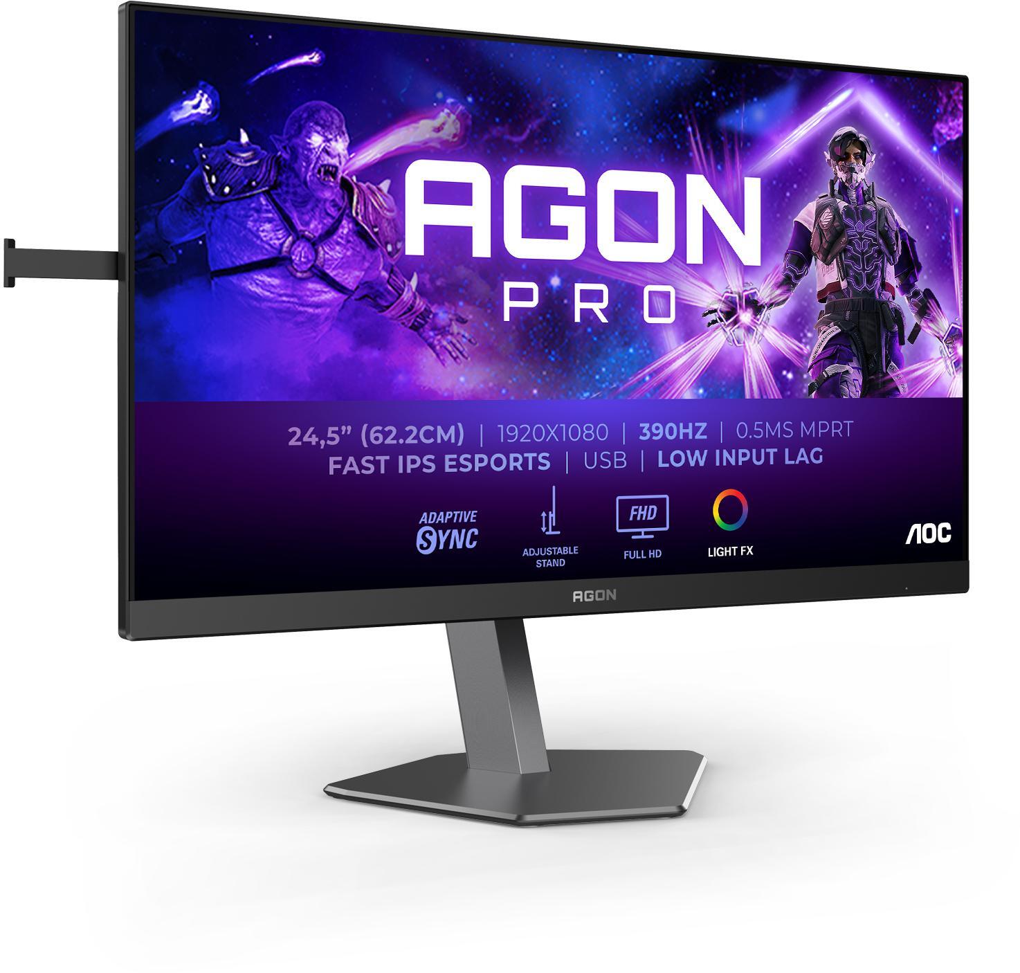 AOC - Monitor AGON by AOC PRO 24.5" AG256FS Fast IPS FHD 390Hz 0.3ms Adaptive Sync HDR400