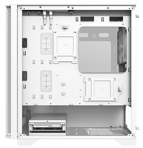 Montech - Caixa Micro-ATX Montech AIR 100 Lite Vidro Temperado Branco
