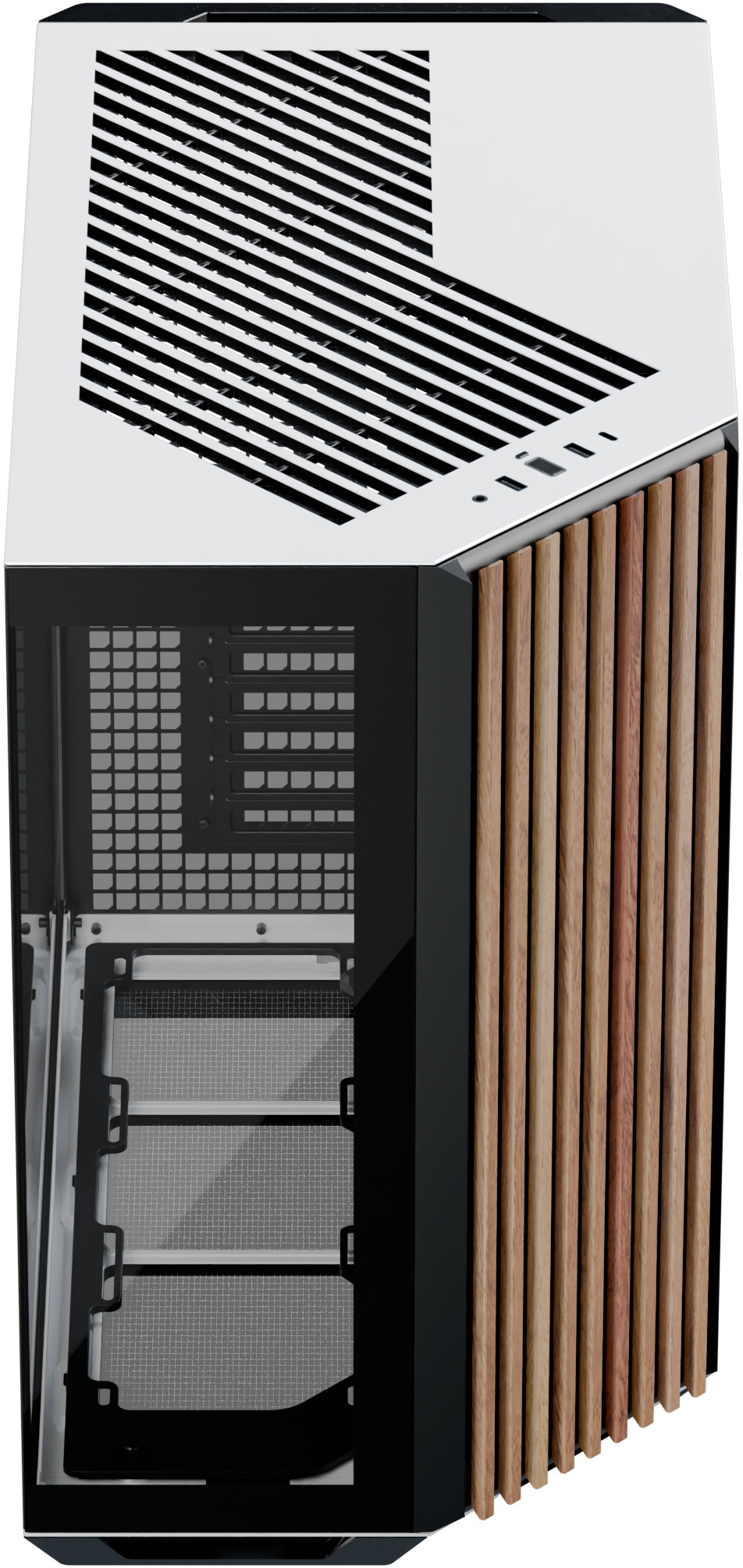 Picture of Picture of Caixa ATX APNX V1 Preto/Branco/Madeira