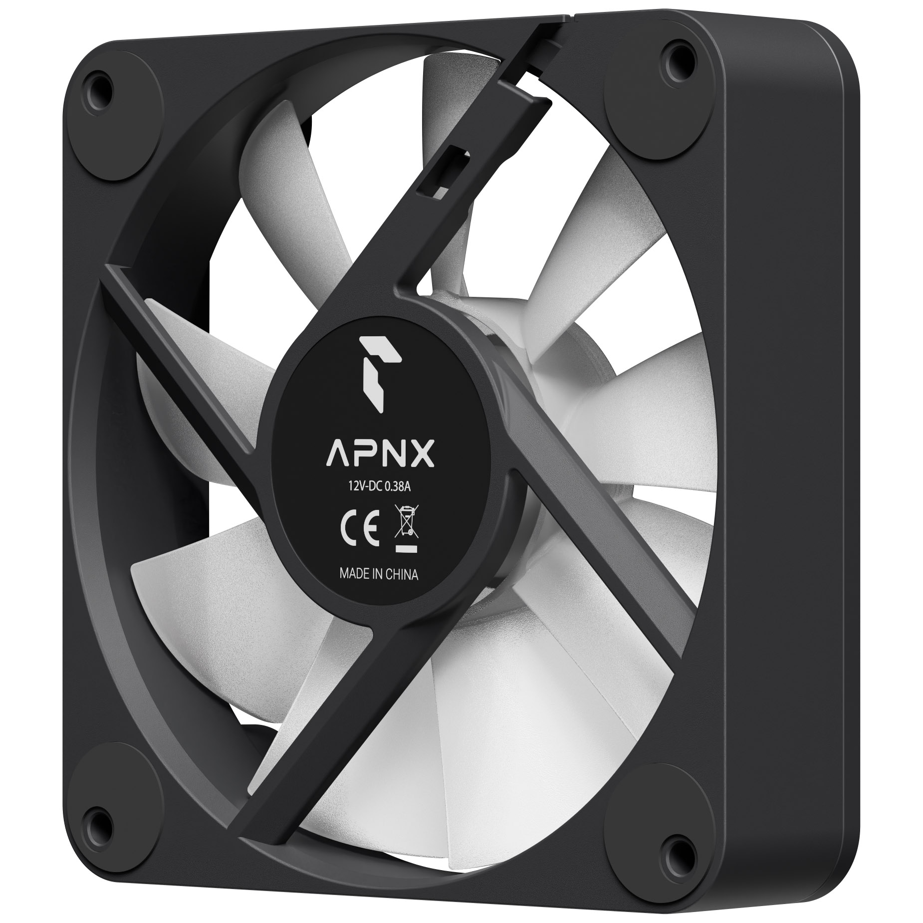 APNX - Ventoinha APNX FP1-R-120 PWM ARGB Preto - 120mm (Pack 3)
