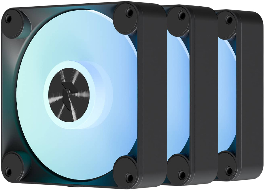 APNX - Ventoinha APNX FP1-R-120 PWM ARGB Preto - 120mm (Pack 3)