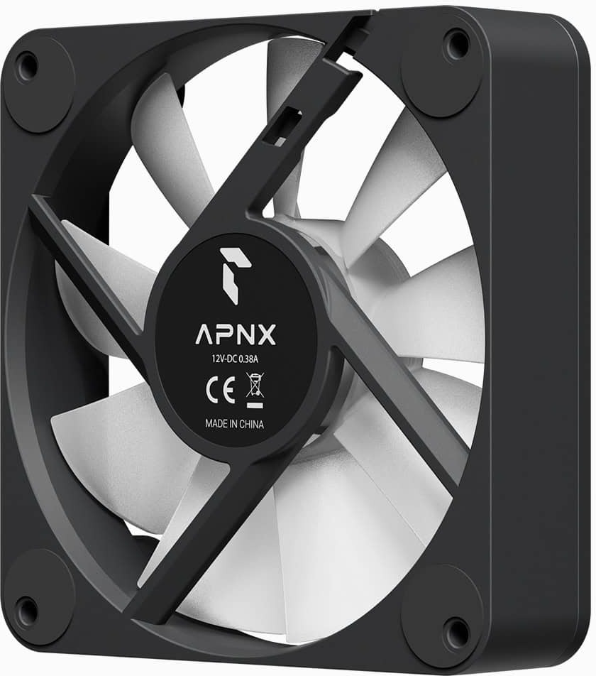 APNX - Ventoinha APNX FP1-R-120 PWM ARGB Preto - 120mm (Pack 3)